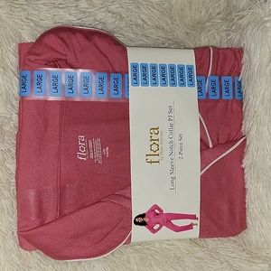 Dusty Rose Flora Nikrooz two-piece pajamas set size Large